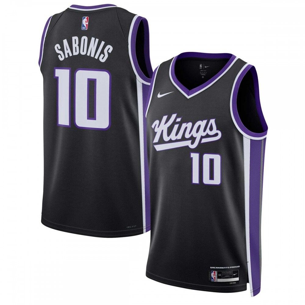 Domantas Sabonis Sacramento Kings Unisex Swingman Jersey - Icon Edition - Black-Pro Kit Vault | Brand New 26/27 Sports Jerseys